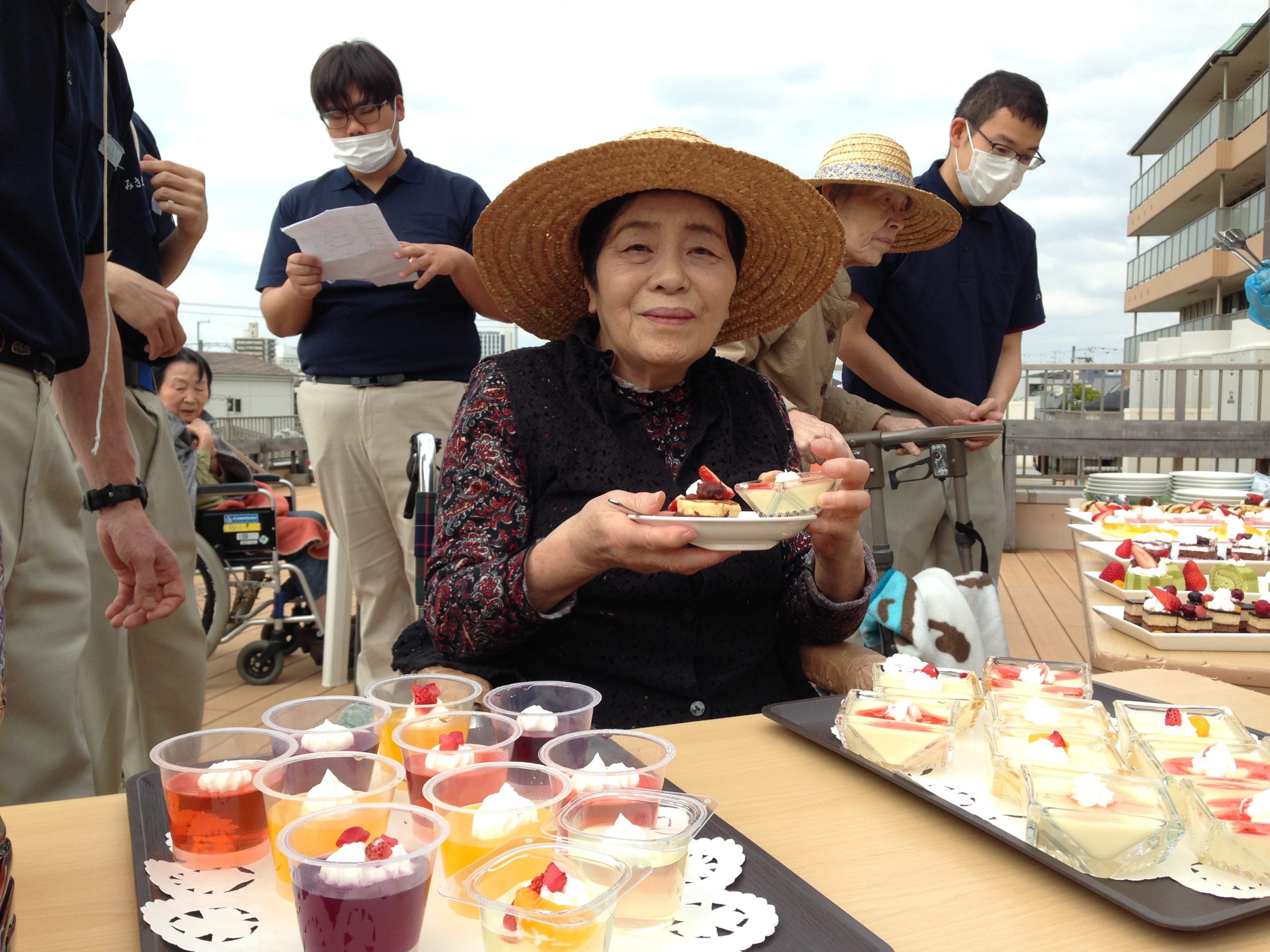 【大仙もずの音】テラスで青空スイーツバイキング♪